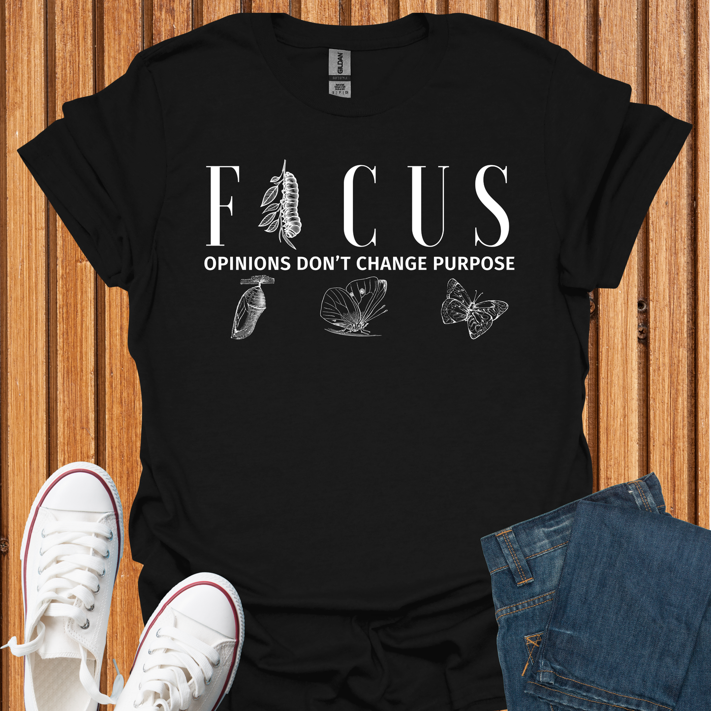 Focus - Butterfly Transformation T-Shirt