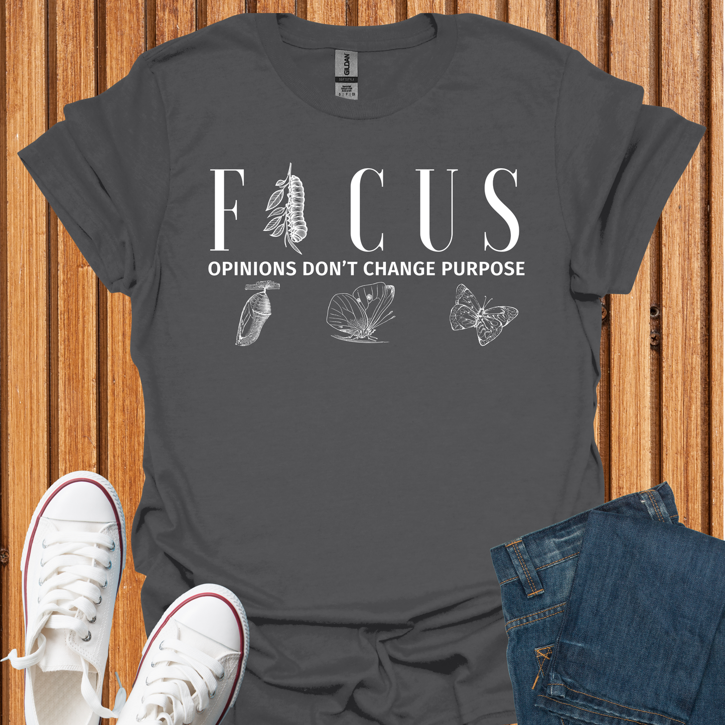 Focus - Butterfly Transformation T-Shirt